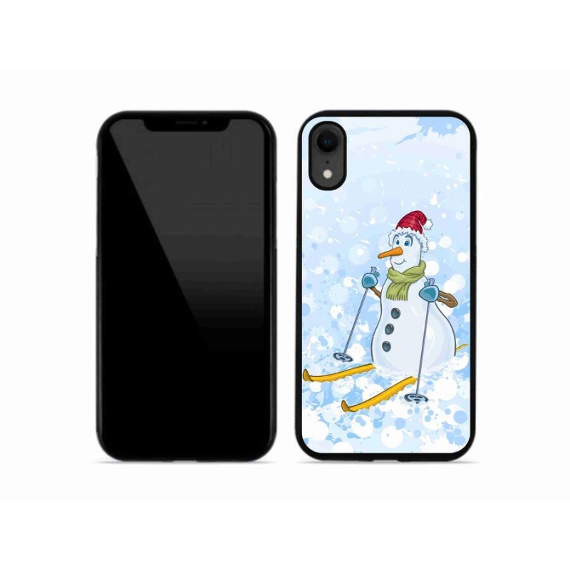 Gelový kryt mmCase na mobil iPhone XR - sněhulák