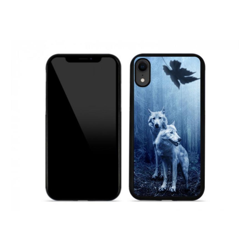 Gelový kryt mmCase na mobil iPhone XR - vlci v lese