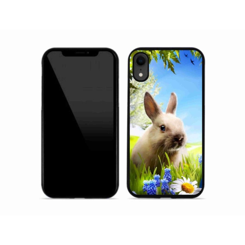 Gelový kryt mmCase na mobil iPhone XR - zajíček