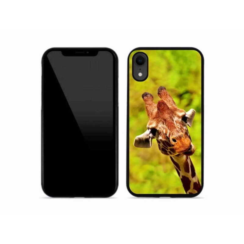 Gelový kryt mmCase na mobil iPhone XR - žirafa