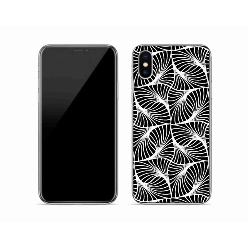Gelový kryt mmCase na mobil iPhone XS - abstrakt 14