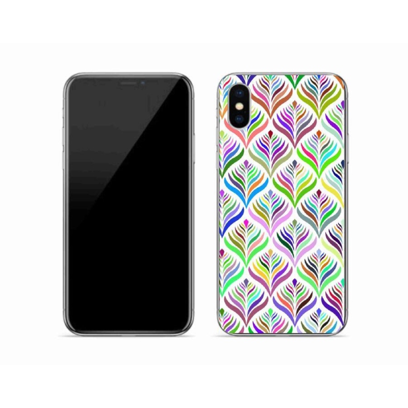 Gelový kryt mmCase na mobil iPhone XS - abstrakt 15