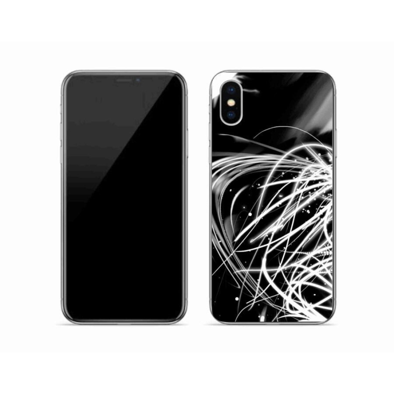 Gelový kryt mmCase na mobil iPhone XS - abstrakt 2