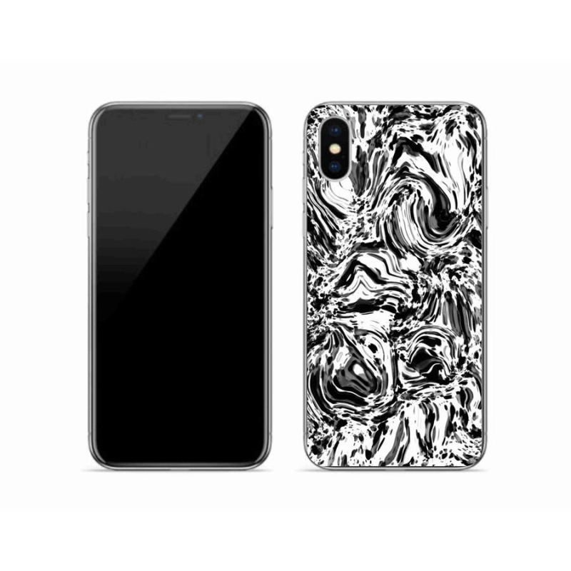 Gelový kryt mmCase na mobil iPhone XS - abstrakt 4