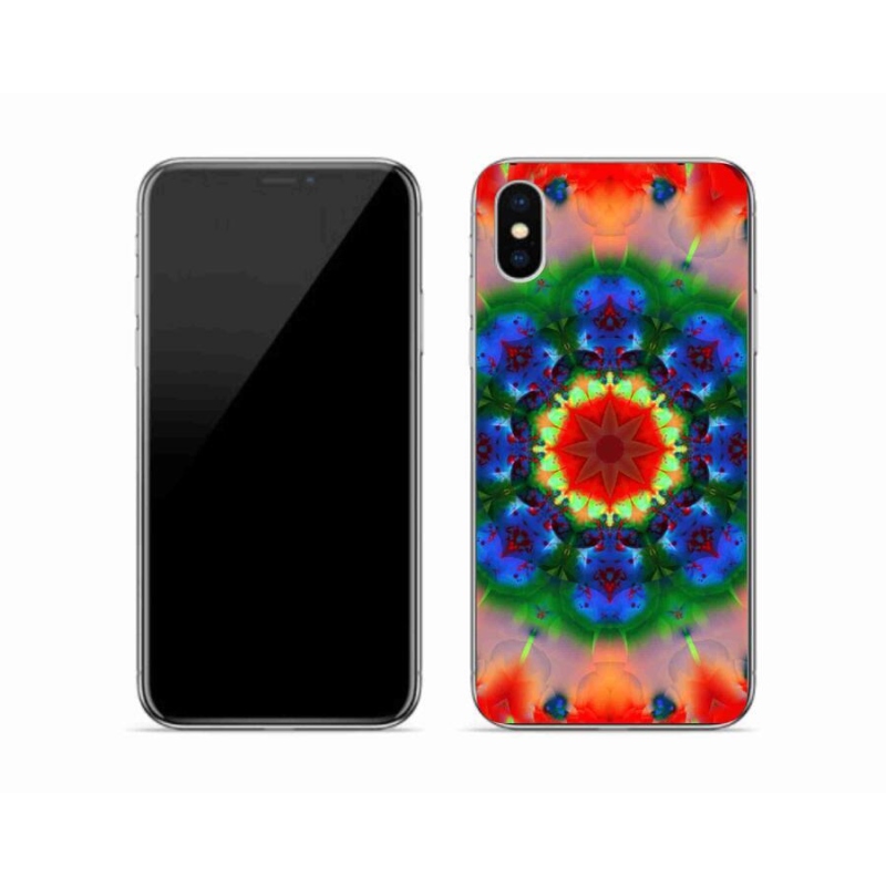Gelový kryt mmCase na mobil iPhone XS - abstrakt 5