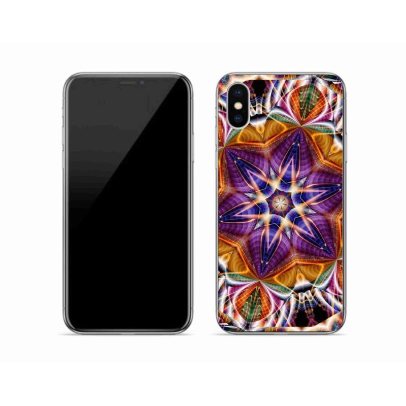 Gelový kryt mmCase na mobil iPhone XS - abstrakt 6