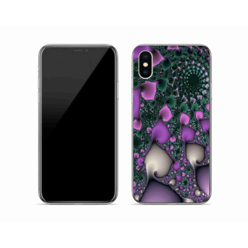 Gelový kryt mmCase na mobil iPhone XS - abstrakt 7