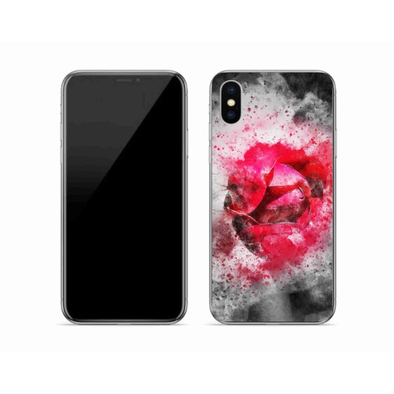 Gelový kryt mmCase na mobil iPhone XS - abstrakt 9