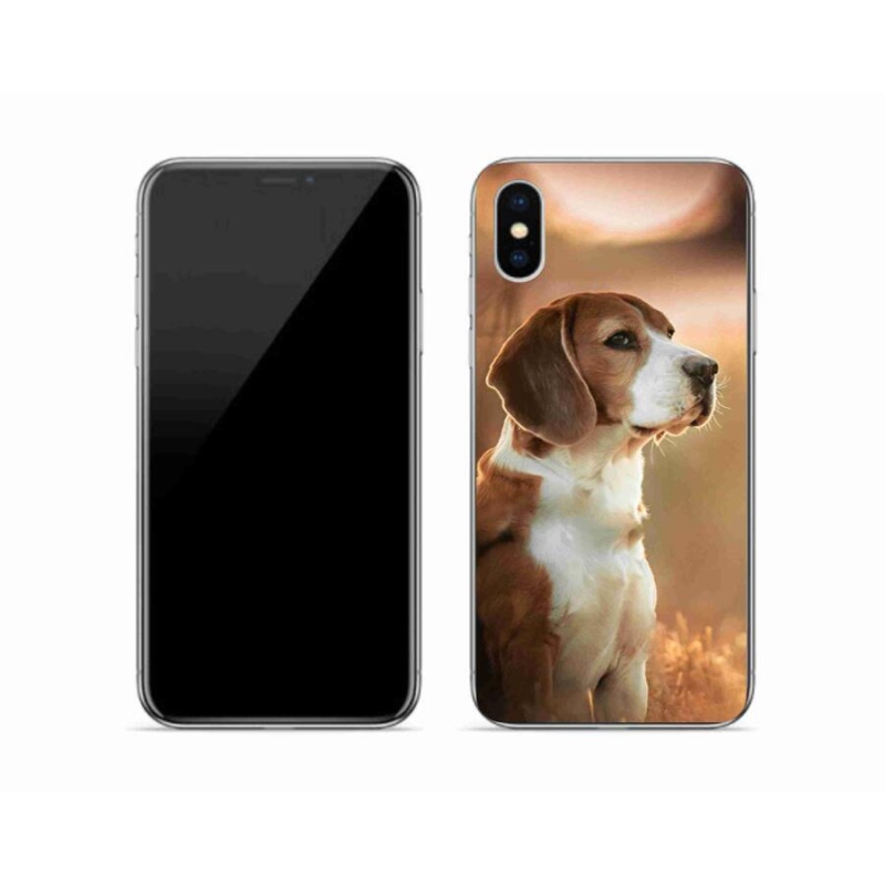 Gelový kryt mmCase na mobil iPhone XS - bígl
