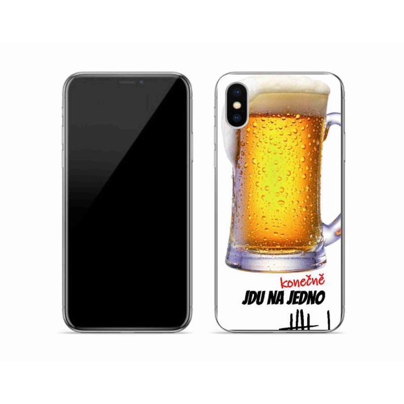 Gelový kryt mmCase na mobil iPhone XS - jdu na jedno