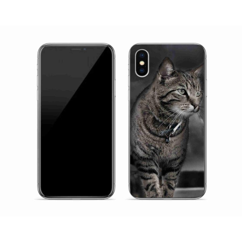 Gelový kryt mmCase na mobil iPhone XS - kočka