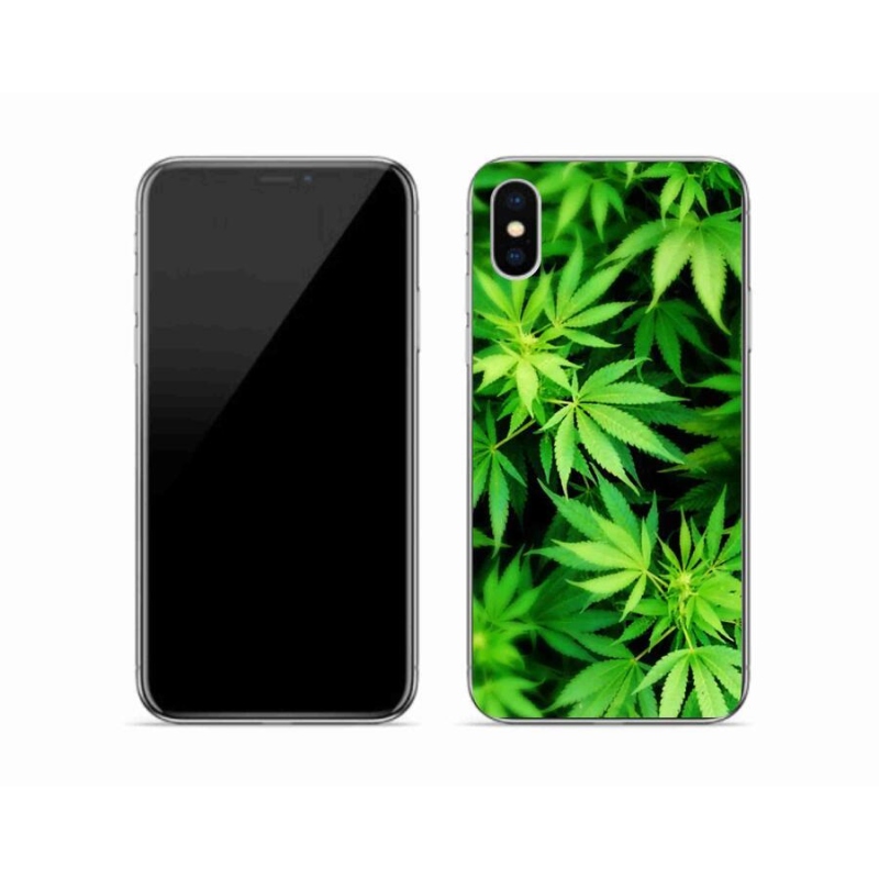 Gelový kryt mmCase na mobil iPhone XS - konopí 3