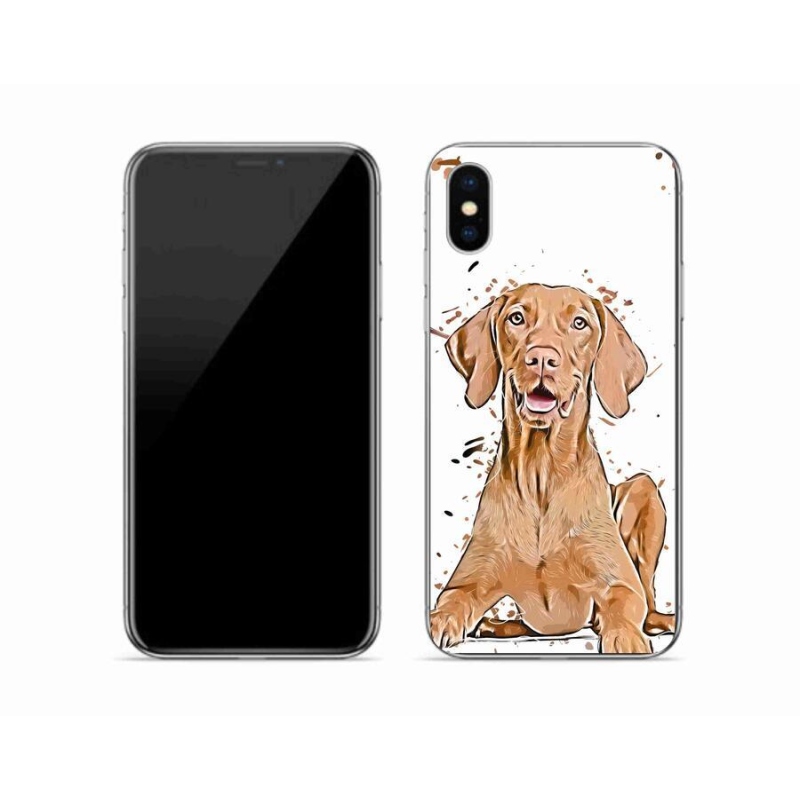 Gelový kryt mmCase na mobil iPhone XS - maďar