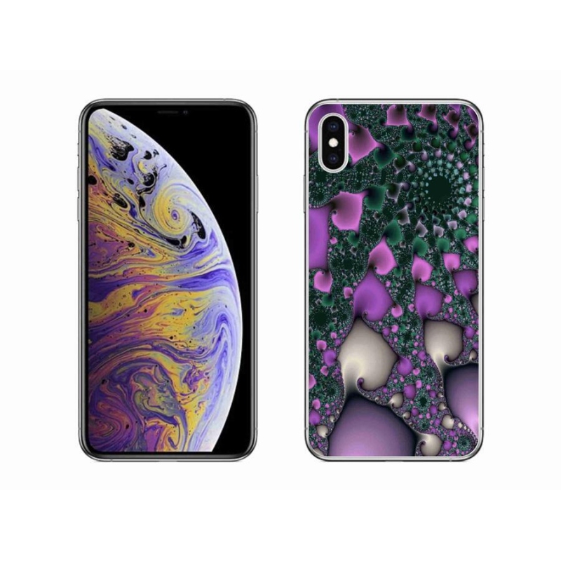 Gelový kryt mmCase na mobil iPhone XS Max - abstrakt 7