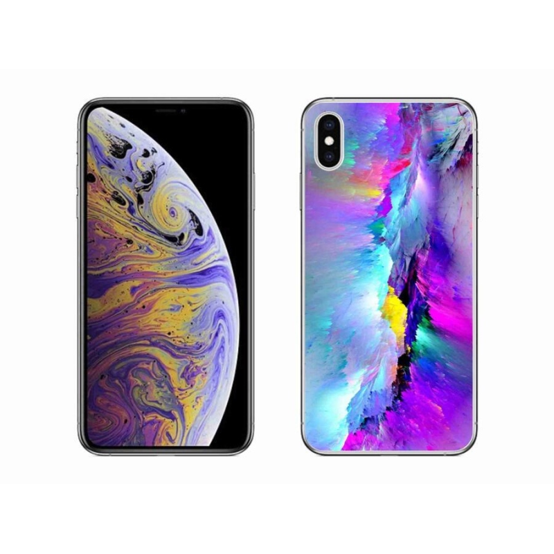 Gelový kryt mmCase na mobil iPhone XS Max - abstrakt