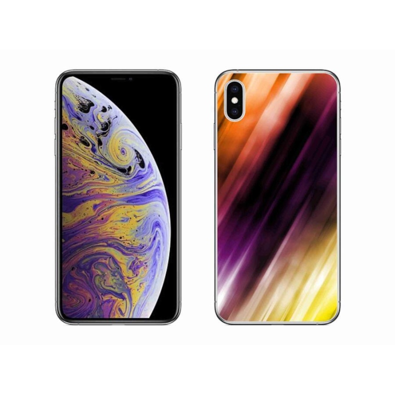 Gelový kryt mmCase na mobil iPhone XS Max - abstraktní vzor 5