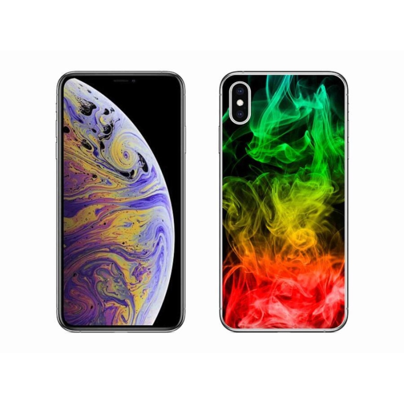 Gelový kryt mmCase na mobil iPhone XS Max - abstraktní vzor 7