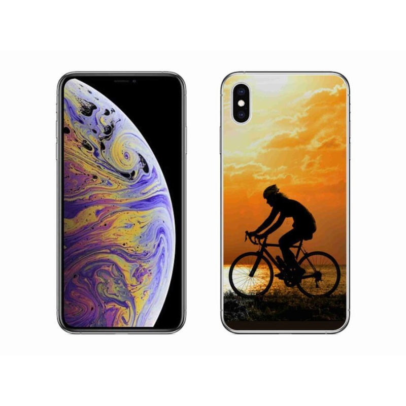 Gelový kryt mmCase na mobil iPhone XS Max - cyklovýlet