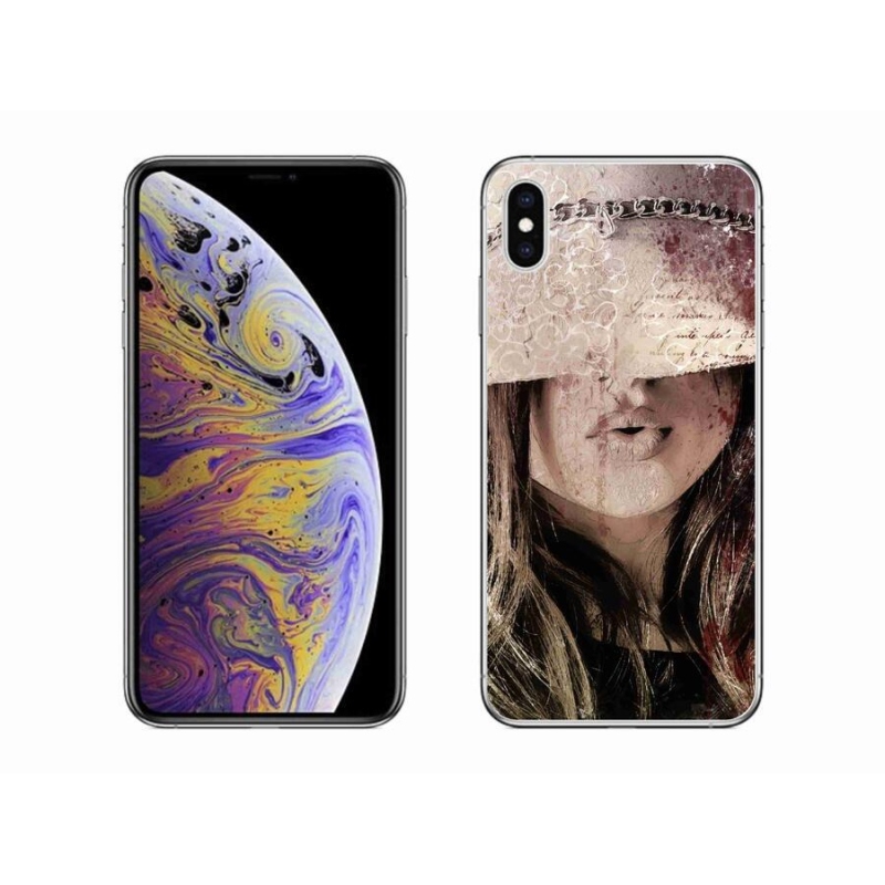 Gelový kryt mmCase na mobil iPhone XS Max - dívka