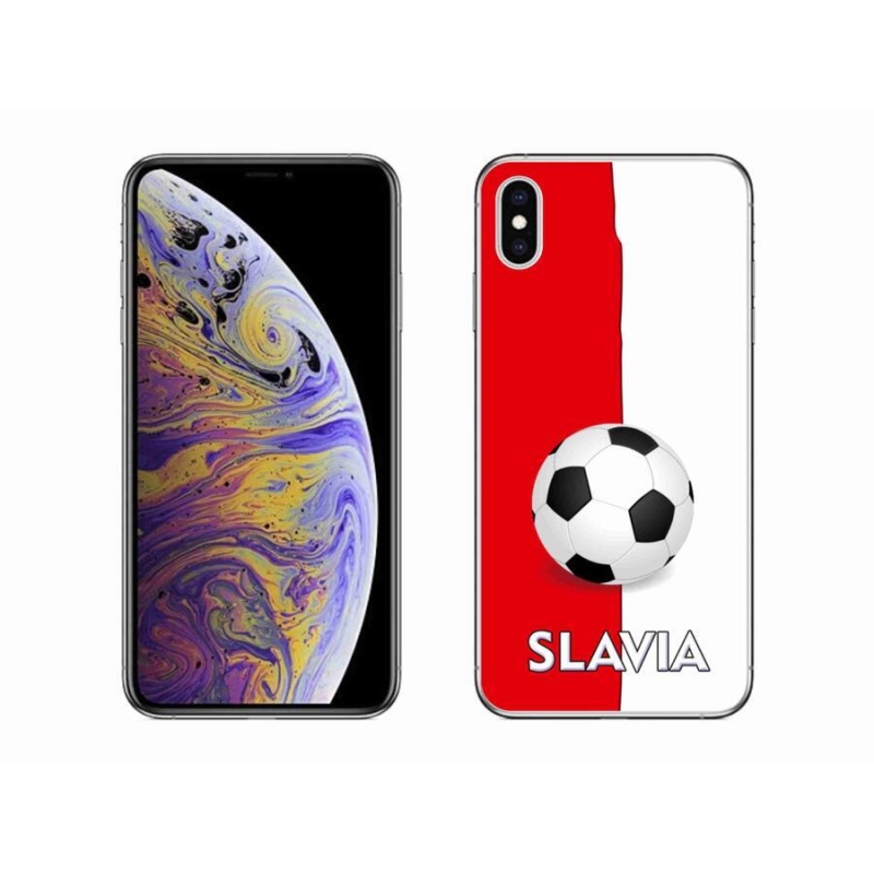 Gelový kryt mmCase na mobil iPhone XS Max - fotbal 2
