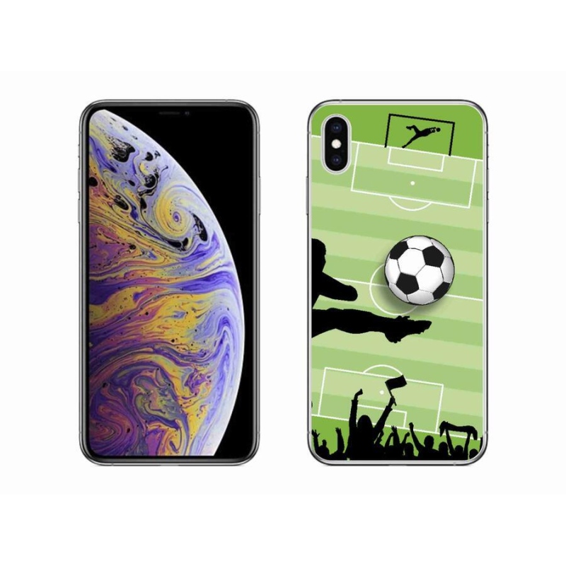 Gelový kryt mmCase na mobil iPhone XS Max - fotbal 3