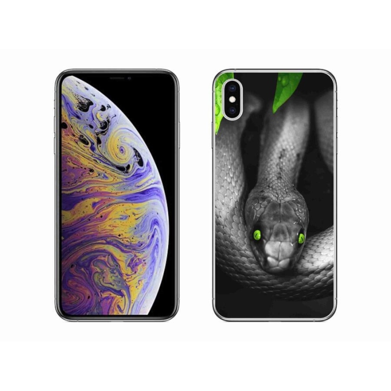 Gelový kryt mmCase na mobil iPhone XS Max - had