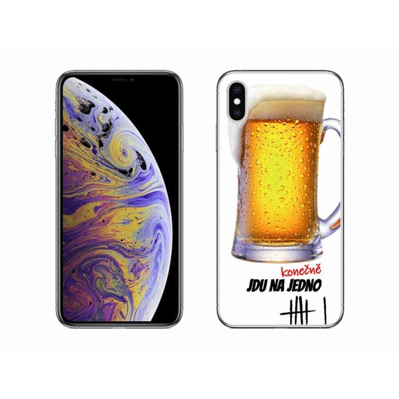 Gelový kryt mmCase na mobil iPhone XS Max - jdu na jedno