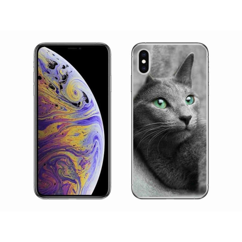 Gelový kryt mmCase na mobil iPhone XS Max - kočka 2