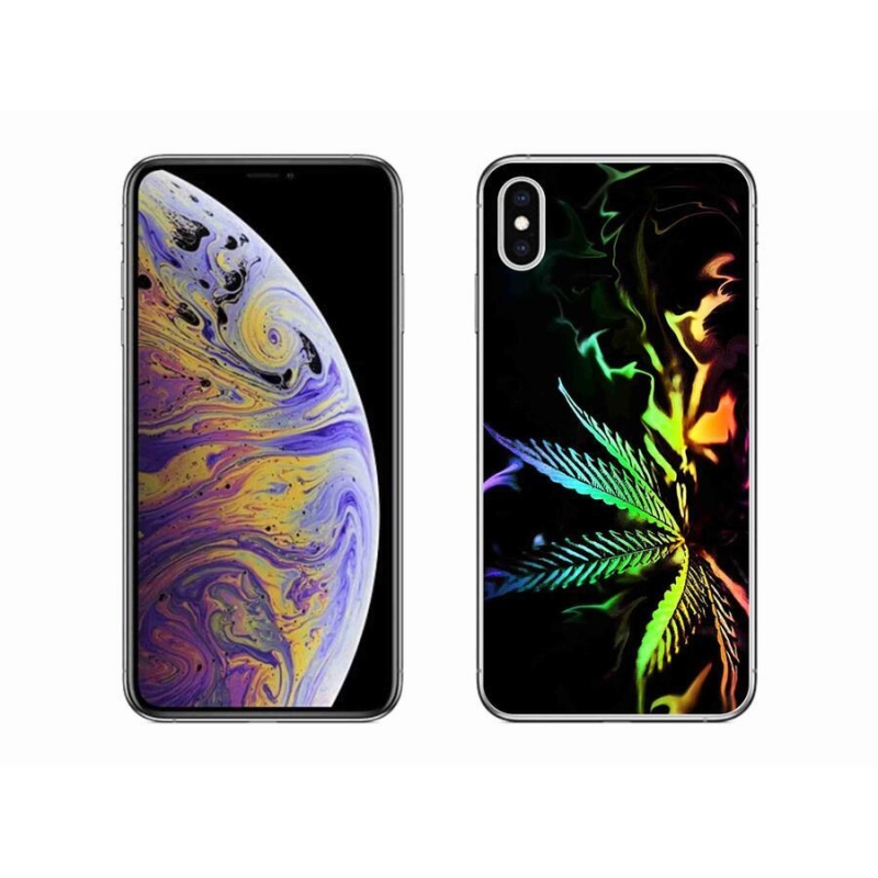 Gelový kryt mmCase na mobil iPhone XS Max - konopí 2