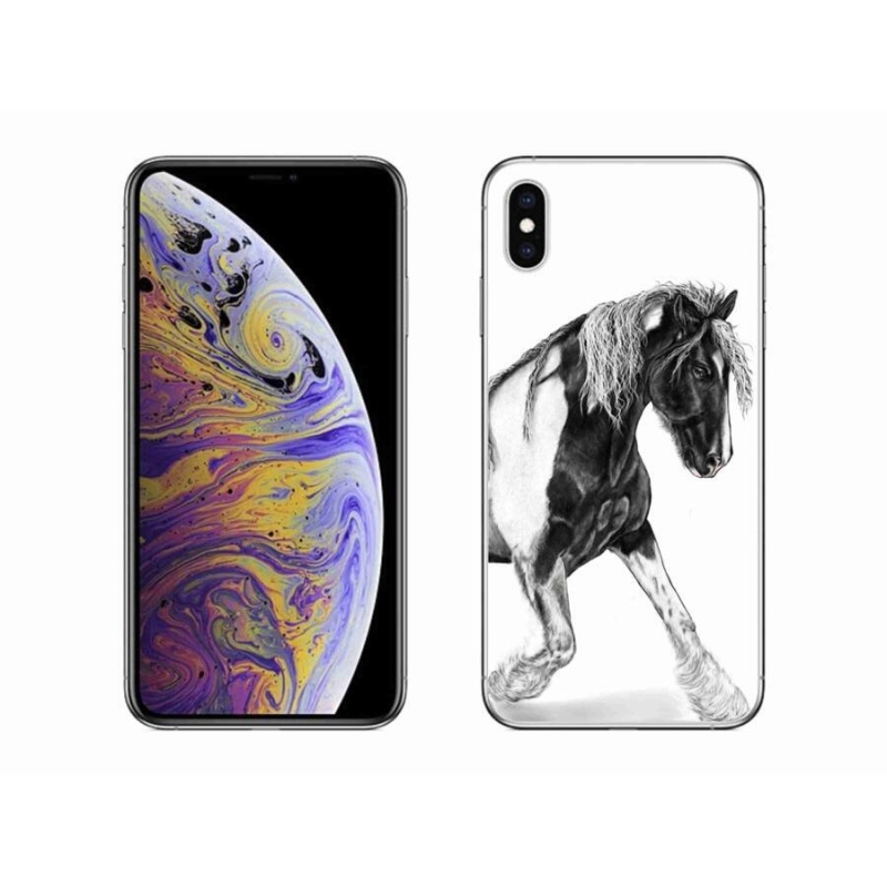 Gelový kryt mmCase na mobil iPhone XS Max - kůň