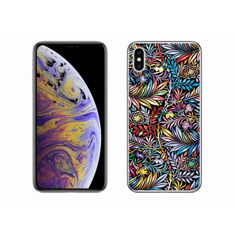 Gelový kryt mmCase na mobil iPhone XS Max - květiny 5