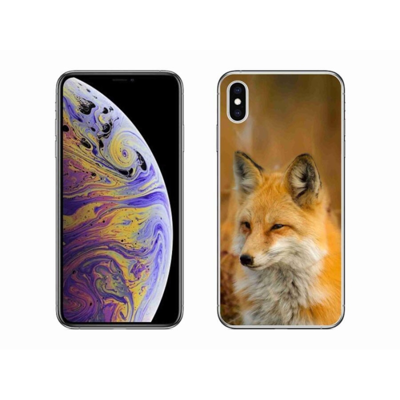 Gelový kryt mmCase na mobil iPhone XS Max - liška