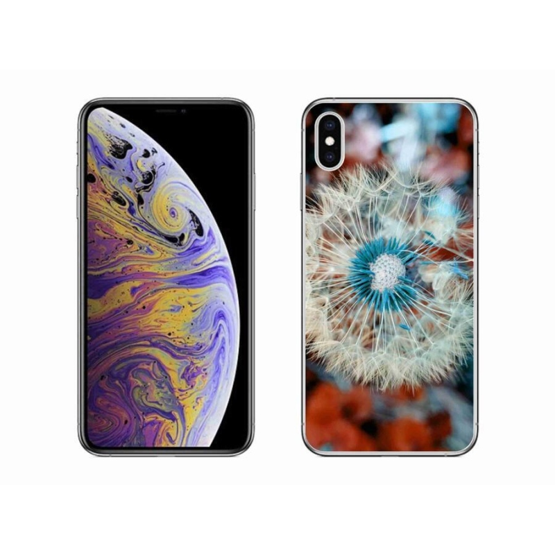 Gelový kryt mmCase na mobil iPhone XS Max - odkvetlá pampeliška 1