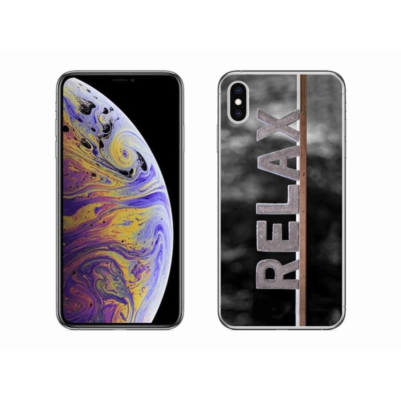 Gelový kryt mmCase na mobil iPhone XS Max - relax 1