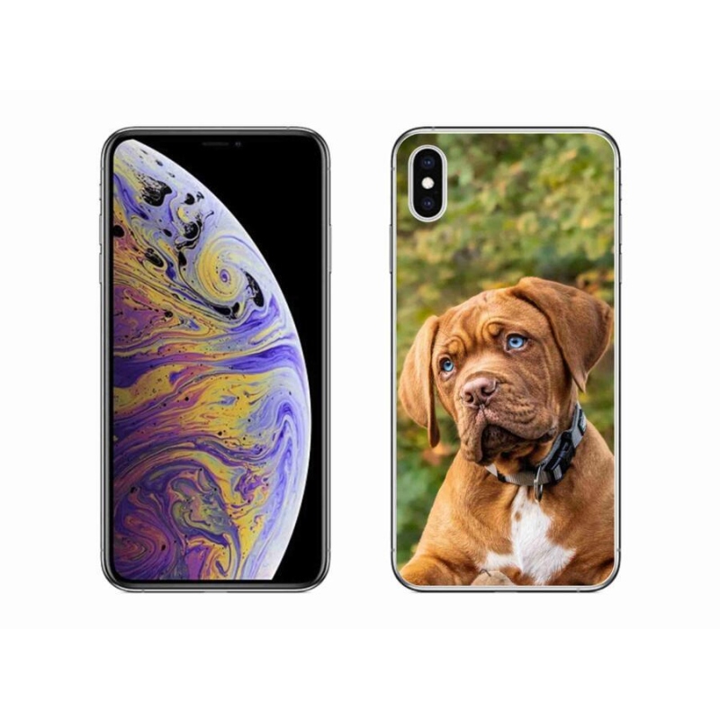 Gelový kryt mmCase na mobil iPhone XS Max - štěně