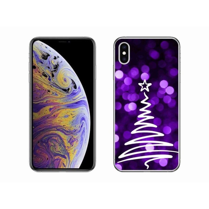 Gelový kryt mmCase na mobil iPhone XS Max - stromek