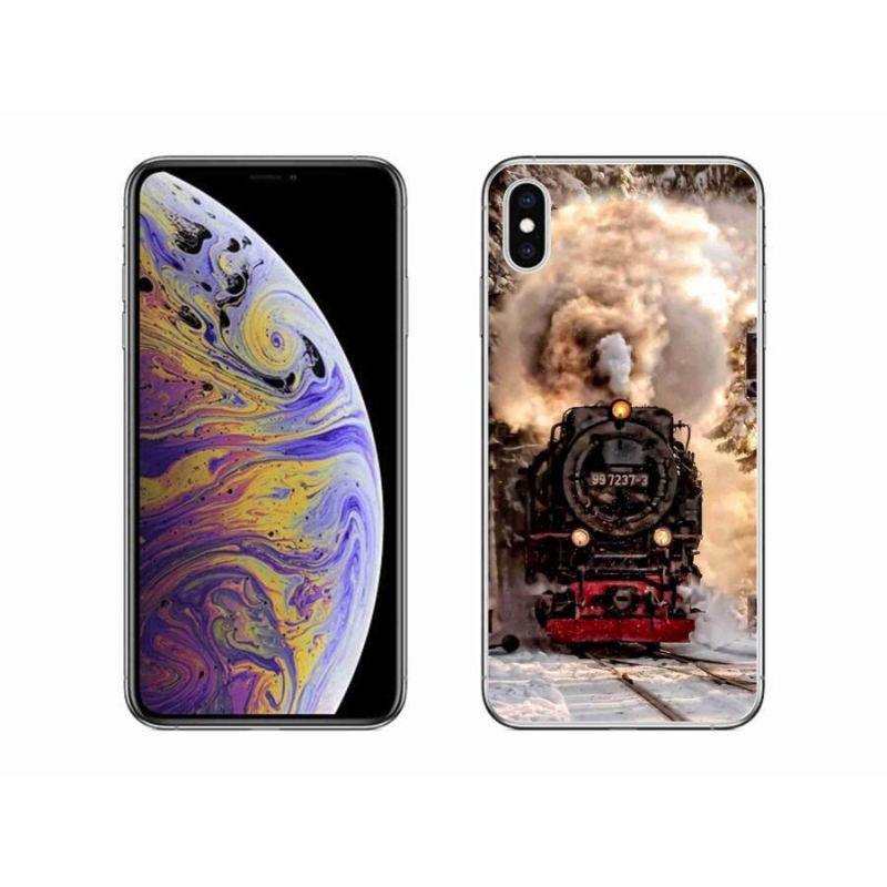 Gelový kryt mmCase na mobil iPhone XS Max - vlak