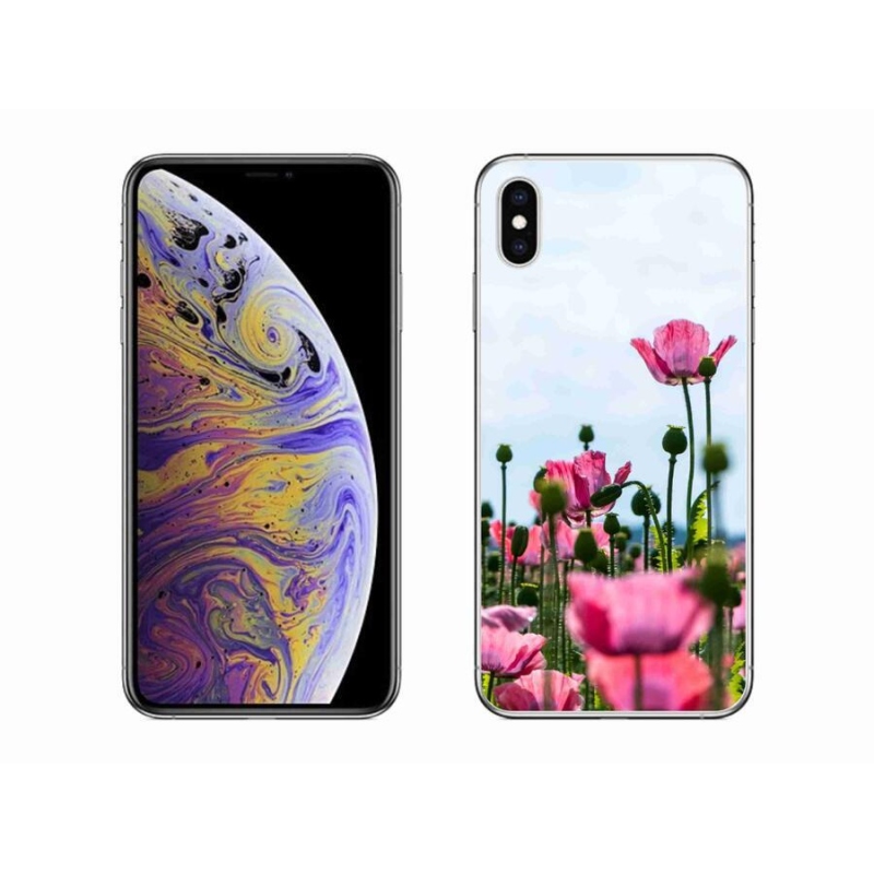 Gelový kryt mmCase na mobil iPhone XS Max - vlčí mák