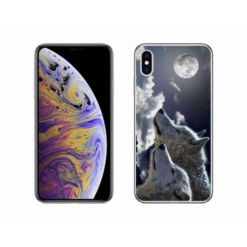Gelový kryt mmCase na mobil iPhone XS Max - vlci