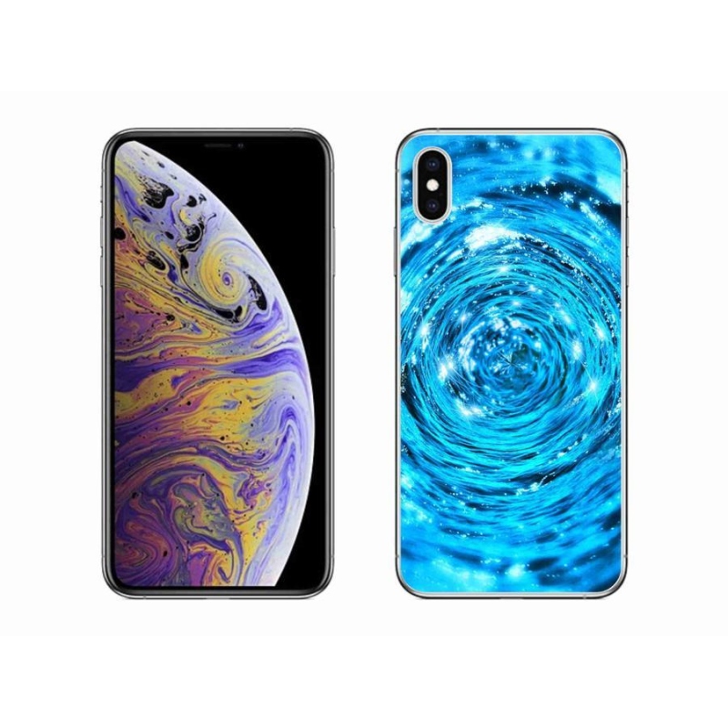 Gelový kryt mmCase na mobil iPhone XS Max - vodní vír