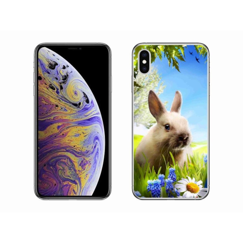 Gelový kryt mmCase na mobil iPhone XS Max - zajíček