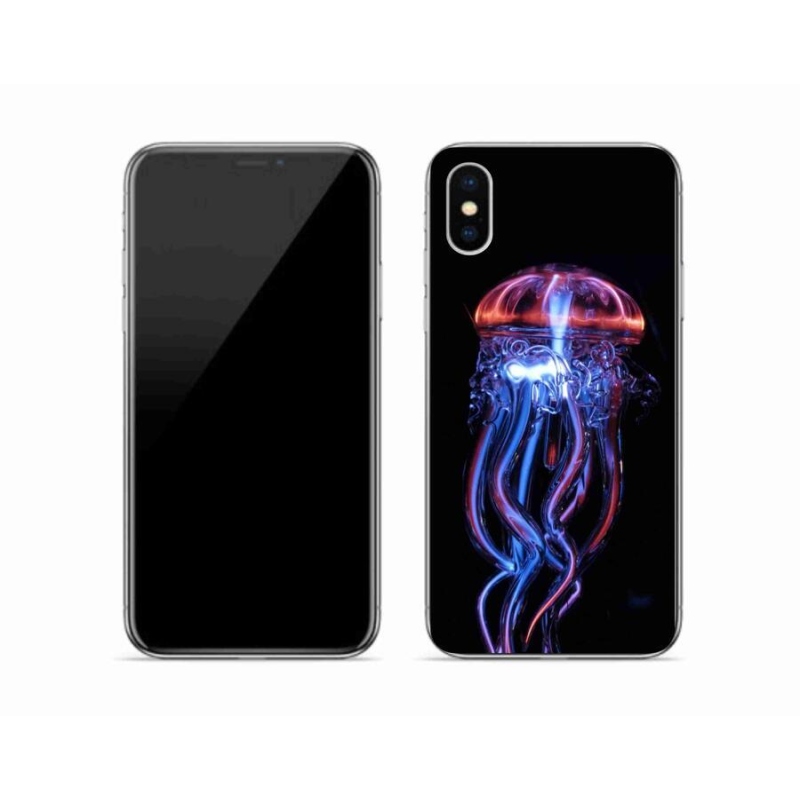 Gelový kryt mmCase na mobil iPhone XS - medúza