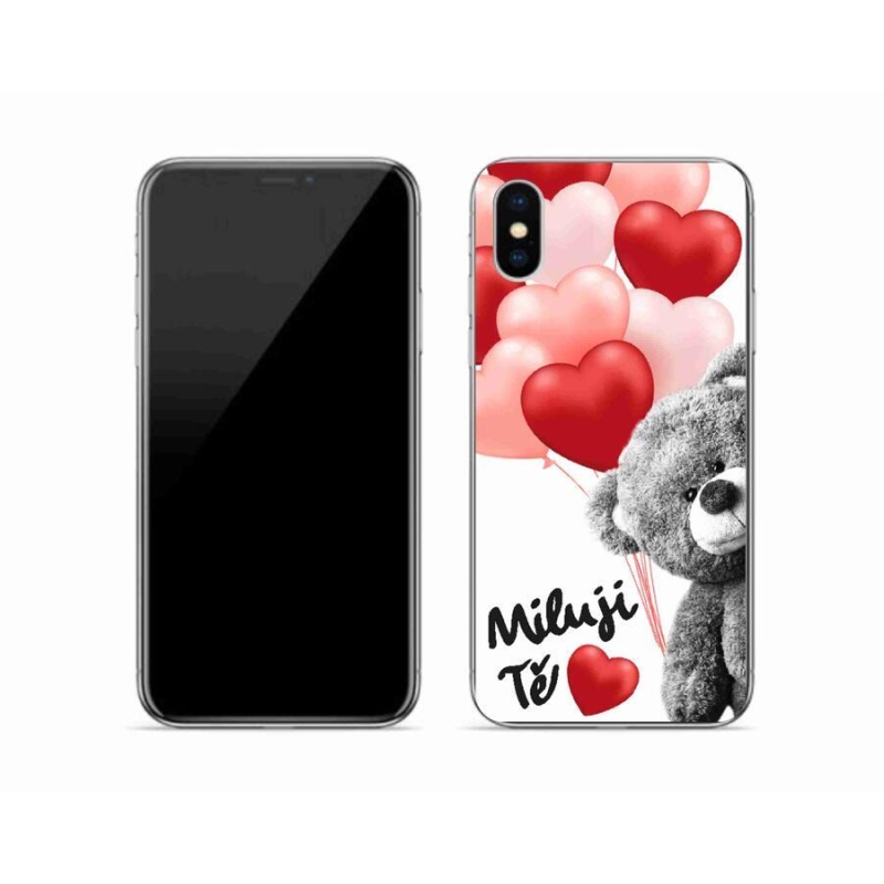 Gelový kryt mmCase na mobil iPhone XS - miluji Tě