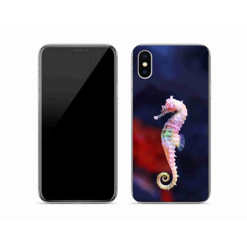 Gelový kryt mmCase na mobil iPhone XS - mořský koník