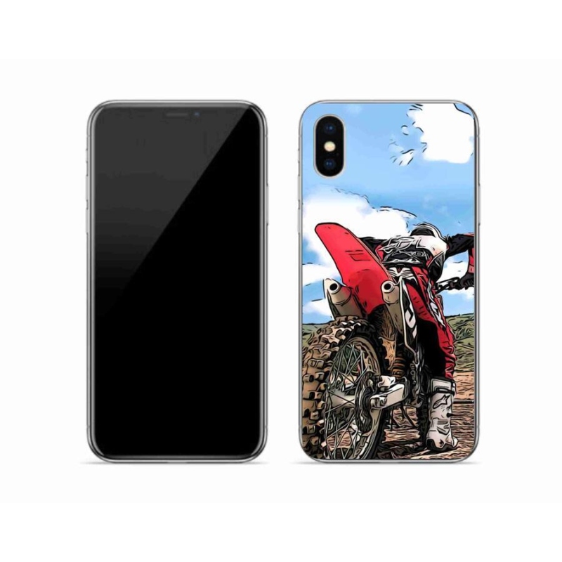 Gelový kryt mmCase na mobil iPhone XS - moto