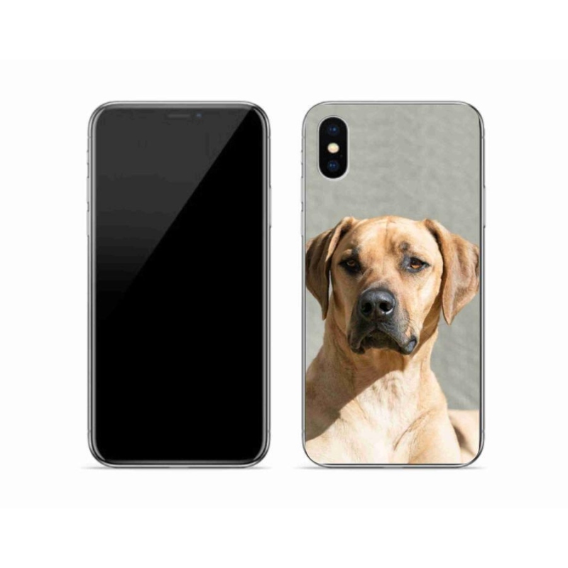 Gelový kryt mmCase na mobil iPhone XS - ridgeback