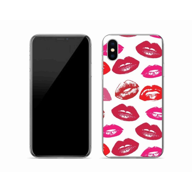 Gelový kryt mmCase na mobil iPhone XS - rty