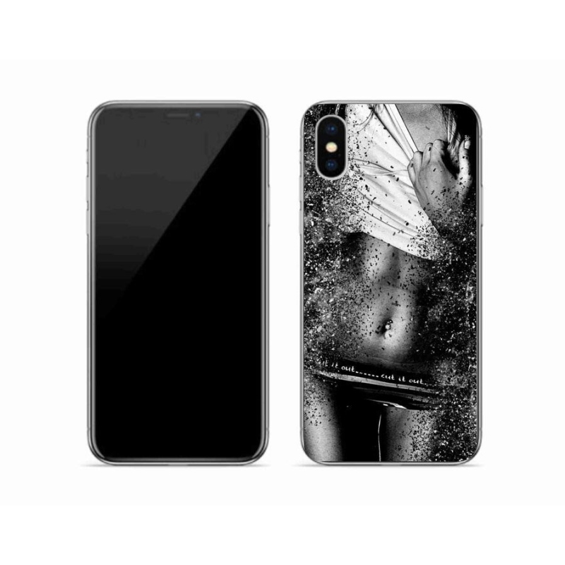 Gelový kryt mmCase na mobil iPhone XS - sexy žena 1