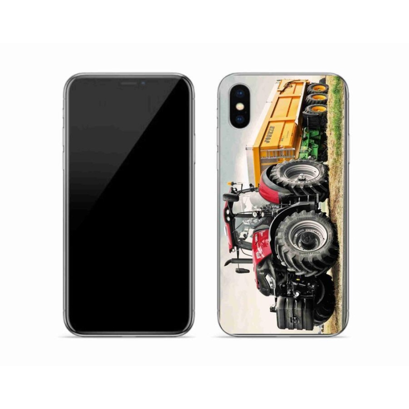 Gelový kryt mmCase na mobil iPhone XS - traktor 3