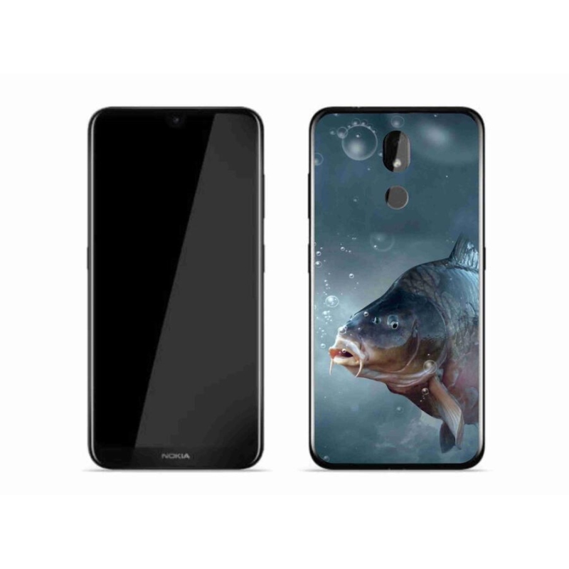 Gelový kryt mmCase na mobil Nokia 3.2 - kapr a bublinky